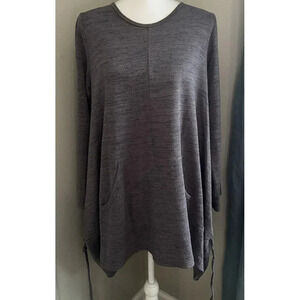 Women's Comfy USA Shirt Gray A Line Medium M